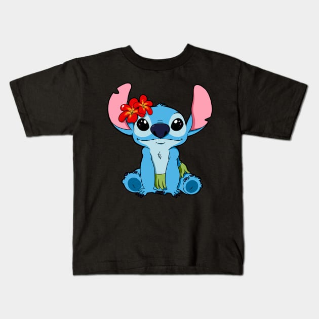 Hawaiian Stitch Kids T-Shirt by Adelaidelia